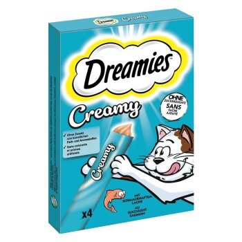 Dreamies Creamy Snack Adult Lachs 44x10 g