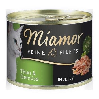 Miamor Feine Filets in Jelly Thunfisch und Gemüse 48x185 g