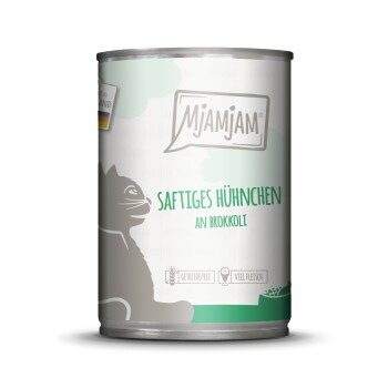 MjAMjAM Nassfutter Katze Adult Huhn und Brokkoli 6x400 g