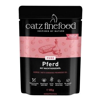 Catz finefood Nassfutter Katze Purrrr Adult Pferd 16x85 g