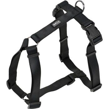 AniOne H-Geschirr Classic Nylon schwarz XL