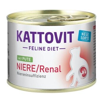 KATTOVIT Feline Diet Nassfutter Katze Niere/Renal Adult Pute 12x185 g