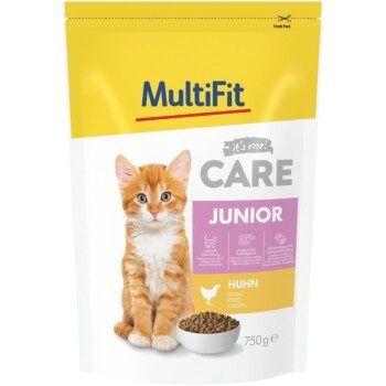 MultiFit MultiFt Care Trockenfutter Katze, Junior, Huhn 750 g