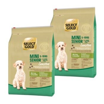 SELECT GOLD Sensitive Mini Senior Lamm & Reis Ente und Kartoffel 2x4 kg