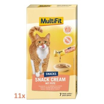 MultiFit Snack Cream x Stück Pute 11x15 g