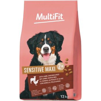 MultiFit Sensitive Trockenfutter Hund Adult Maxi mit Lamm, Huhn und Reis 12 kg