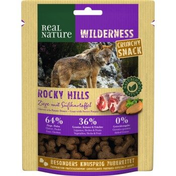 REAL NATURE WILDERNESS Crunchy Snack 225g Ziege mit Süßkartoffel