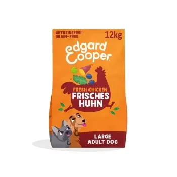 Edgard & Cooper Trockenfutter für Hunde, Adult, Freilaufhuhn 12 kg