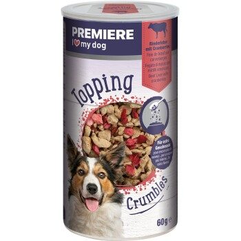 PREMIERE Topping Crumbles Rinderleber mit Cranberries 6x60 g