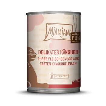MjAMjAM Nassfutter Katze Adult, Purer Fleischgenuss 6x400 g Känguru