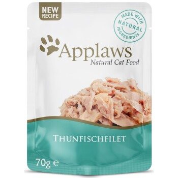 Applaws Nsssfutter Katze Adult in Gelee Thunfisch 16x70 g