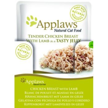 Applaws Nsssfutter Katze Adult in Gelee Huhn mit Lamm 16x70 g