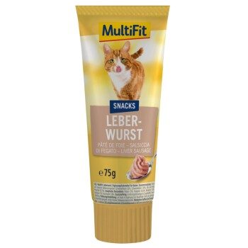 MultiFit Snack-Paste Leberwurst Leberwurst 3x75 g