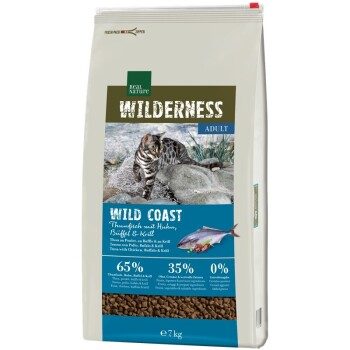 REAL NATURE WILDERNESS Trockenfutter Katze, Adult, Wildcoast, Thunfisch mit Huhn, Büffel & Krill 7 kg