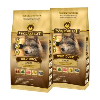 WOLFSBLUT Wild Duck Senior Entenfleisch mit Kartoffel 2x2 kg