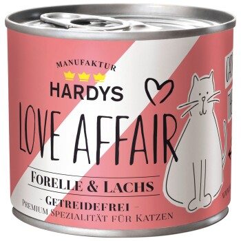 Hardys Love Affair Katze Nassfutter Lachs und Forelle 6 x 185 g