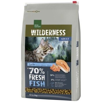 REAL NATURE WILDERNESS Trockenfutter Katze, Adult, Fresh Fish, Lachs 2.5 kg