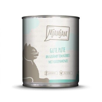 MjAMjAM Nassfutter Katze Adult 6x800 g Pute und Kürbis