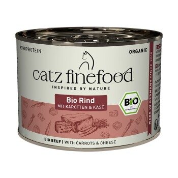 Catz finefood Nassfutter Katze Bio Adult Rind 6x200 g