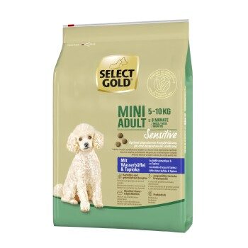 SELECT GOLD Sensitive Trockenfutter Hund Mini Wasserbüffel und Tapioka 4 kg
