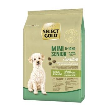 SELECT GOLD Sensitive Mini Senior Lamm & Reis Ente und Kartoffel 1 kg