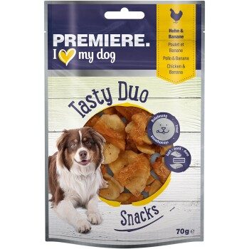 PREMIERE Tasty Duo Snacks Hühnerbrust mit Banane 7x70 g