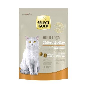 SELECT GOLD British Shorthair Adult Geflügel und Lachs 300 g