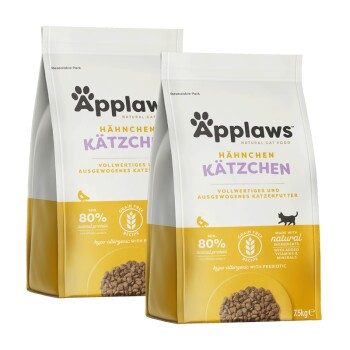 Applaws Trockenfutter Kitten, Hähnchen 2x2 kg