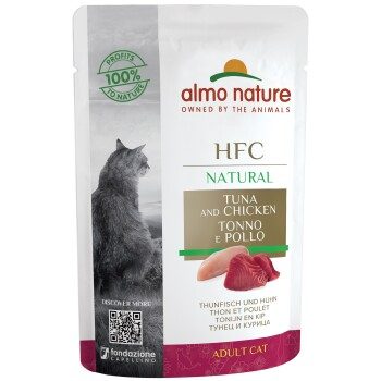 Almo nature Adult Natural HFC 24x55g Thunfisch und Huhn