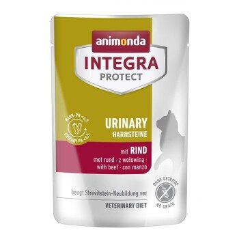 animonda Integra Protect Nassfutter Katze, Adult, Harnsteine 24x85g mit Rind 24x85 g