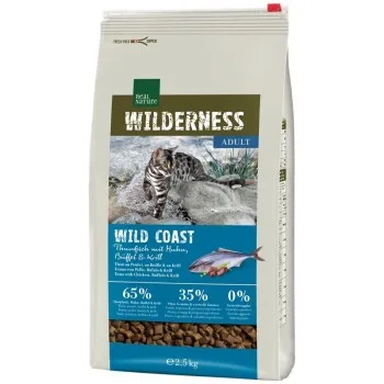 REAL NATURE WILDERNESS Trockenfutter Katze, Adult, Wildcoast, Thunfisch mit Huhn, Büffel & Krill 2.5 kg