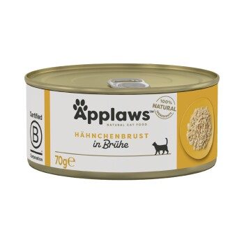 Applaws Nassfutter Katze Adult in Brühe Hühnerbrust 24x70 g