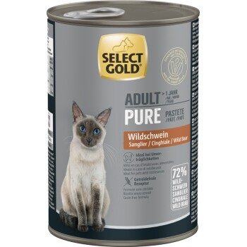SELECT GOLD Pure Adult Paté Wildschwein 6x400 g
