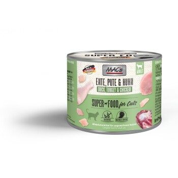 MAC's Nassfutter Katze Adult Ente, Pute und Huhn 6x200 g