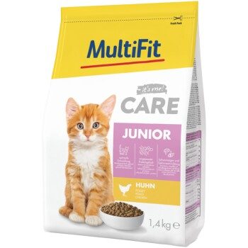 MultiFit MultiFt Care Trockenfutter Katze, Junior, Huhn 1.4 kg