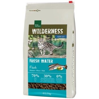 REAL NATURE WILDERNESS Trockenfutter Katze, Adult, Fresh Water, Fisch 2.5 kg