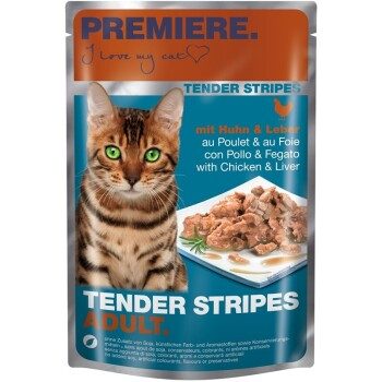 PREMIERE Tender Stripes Huhn und Leber 56x85 g