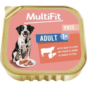 MultiFit FIT+FUN Pastete mit Rind und Leber 18x300 g