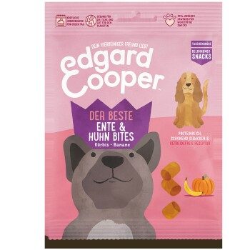 Edgard & Cooper Bites 2x50g Ente und Huhn mit Kürbis und Banane