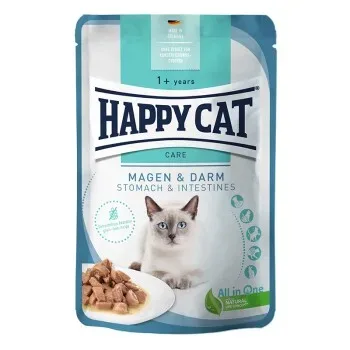 HAPPY CAT Care Nassfutter Katze Adult, Magen & Darm, Meat in Sauce 20x85 g