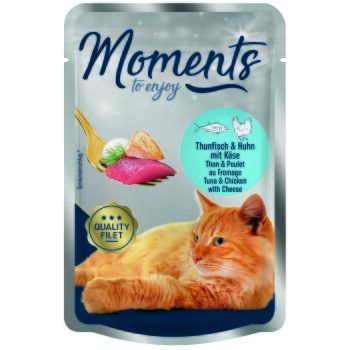 MOMENTS Adult Thunfisch und Huhn mit Käse 24x70 g