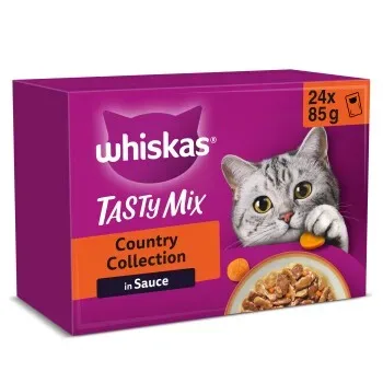 Whiskas Tasty Mix Multipack Country Collection in Sauce 24 x 85g