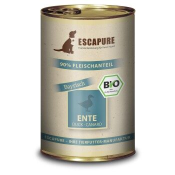 ESCAPURE Nassfutter Hund Bio Adult Ente 6x400 g