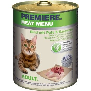 PREMIERE Meat Menu Adult Rind mit Pute und Kaninchen 12x800 g