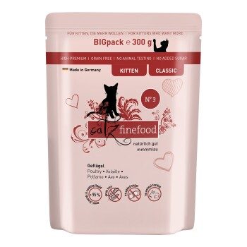 Catz finefood Nassfutter Katze Classic Kitten No. 3 Geflügel 24x300 g