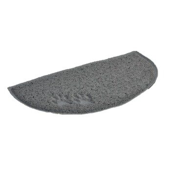 AniOne Toilettenvorleger halbrund 40x60 cm grau