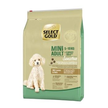 SELECT GOLD Sensitive Trockenfutter Hund Mini Lamm und Reis 4 kg