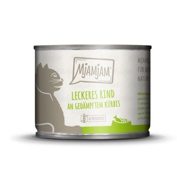 MjAMjAM Nassfutter Katze Adult Rind und Kürbis 6x200 g