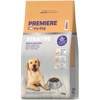 PREMIERE Sensitive Adult Lachs Reich an Lamm & Reis 12 kg