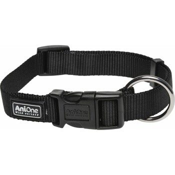 AniOne Halsband Classic Nylon schwarz M